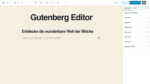 Ultimative Anleitung für den WordPress Gutenberg Editor