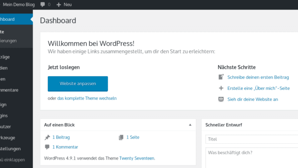 WordPress installieren – Schritt für Schritt Anleitung